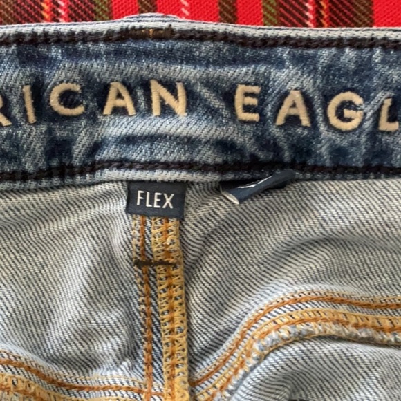 American Eagle Outfitters Blue Straight Jeans Medium Wash - Picture 11 of 12